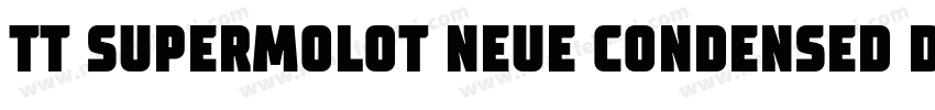 TT SUPERMOLOT NEUE CONDENSED DEMIBO字体转换